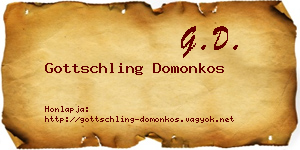 Gottschling Domonkos névjegykártya